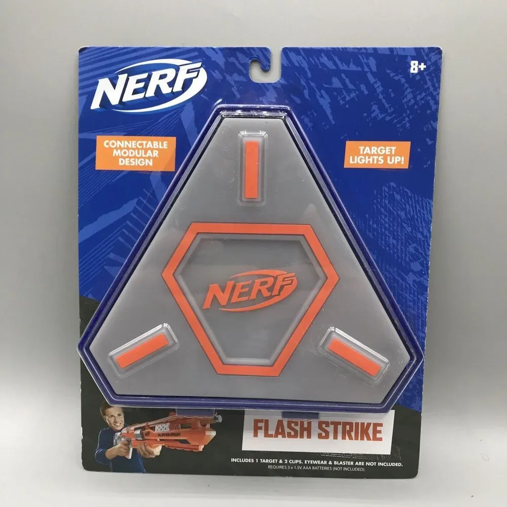 NERF Elite Flash Strike Connectable Modular Design Target Lights Up NEW - T20